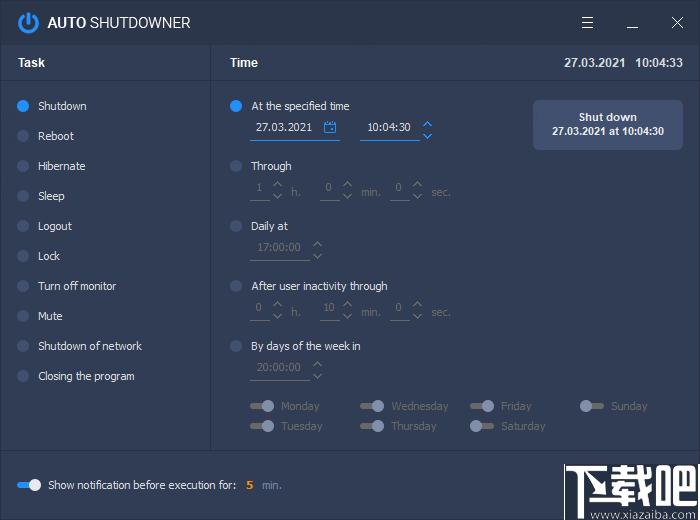 Auto Shutdowner下载,定时关机,定时任务