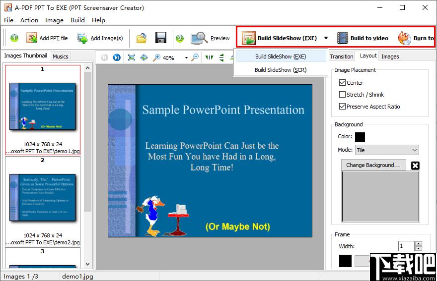 Boxoft PPT to EXE下载,幻灯片,动画制作