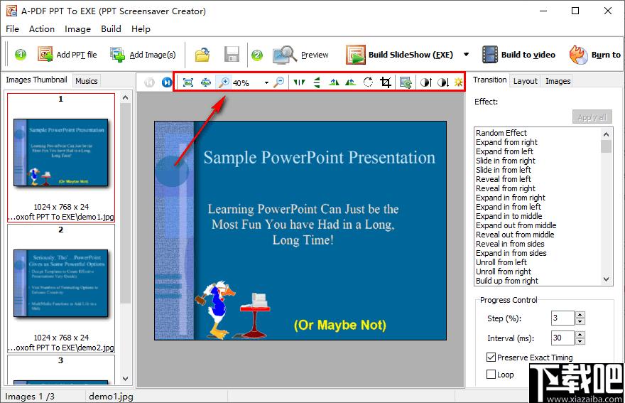 Boxoft PPT to EXE下载,幻灯片,动画制作